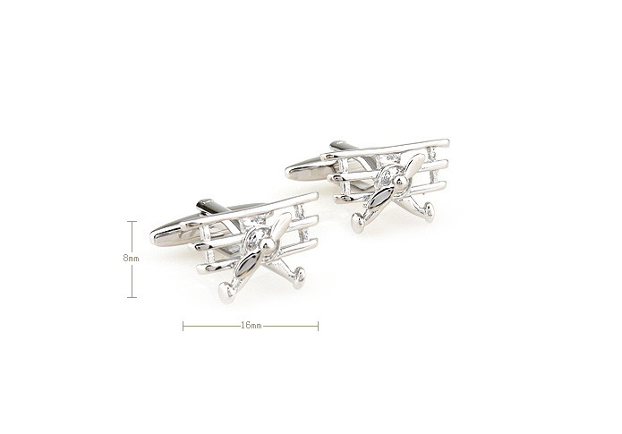 Glider Cufflinks  Silver Texture Cufflinks Metal Cufflinks Military Wholesale & Customized  CL671412