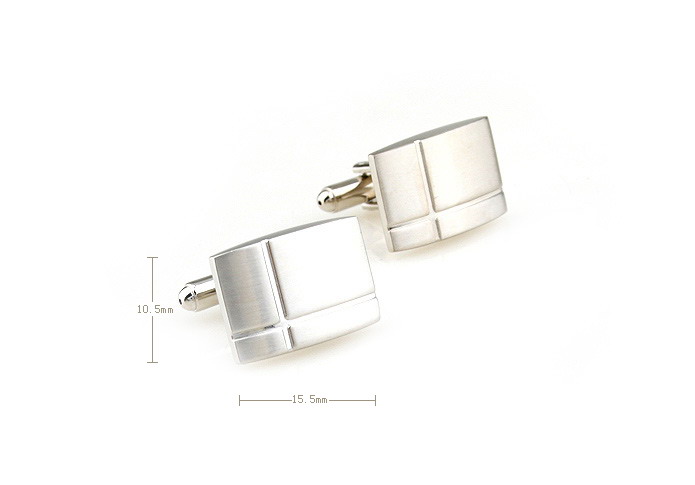  Silver Texture Cufflinks Metal Cufflinks Wholesale & Customized  CL671421