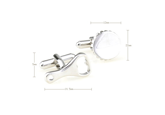 Cap screwdriver Cufflinks  Silver Texture Cufflinks Metal Cufflinks Tools Wholesale & Customized  CL671450