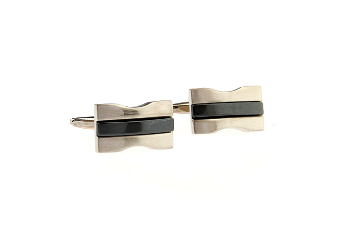  Gray Steady Cufflinks Metal Cufflinks Wholesale & Customized  CL671536
