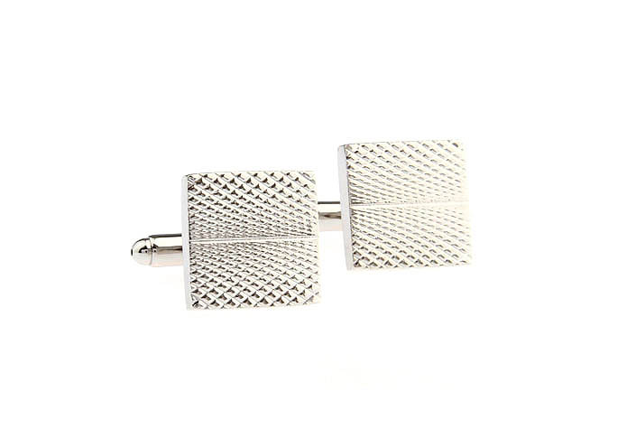  Silver Texture Cufflinks Metal Cufflinks Wholesale & Customized  CL671540