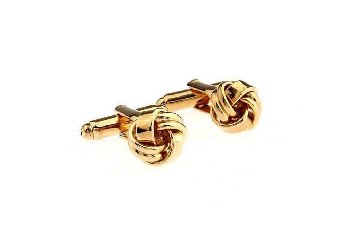  Gold Luxury Cufflinks Metal Cufflinks Knot Wholesale & Customized  CL671624