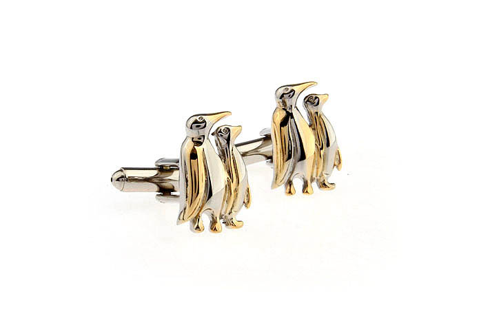 Penguin Cufflinks  Gold Luxury Cufflinks Metal Cufflinks Animal Wholesale & Customized  CL671625