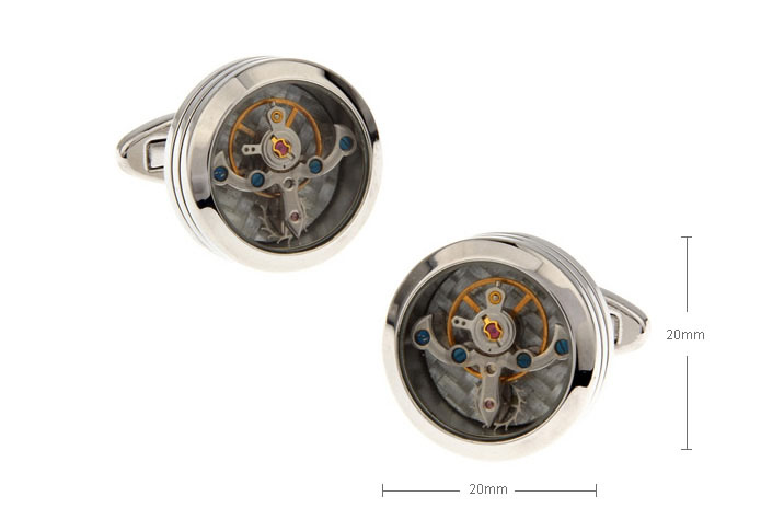 Steampunk with the smallest vintage watch movements Cufflinks  Multi Color Fashion Cufflinks Metal Cufflinks Tools Wholesale & Customized  CL671810