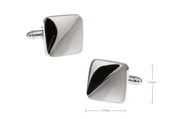  Silver Texture Cufflinks Metal Cufflinks Wholesale & Customized  CL671813