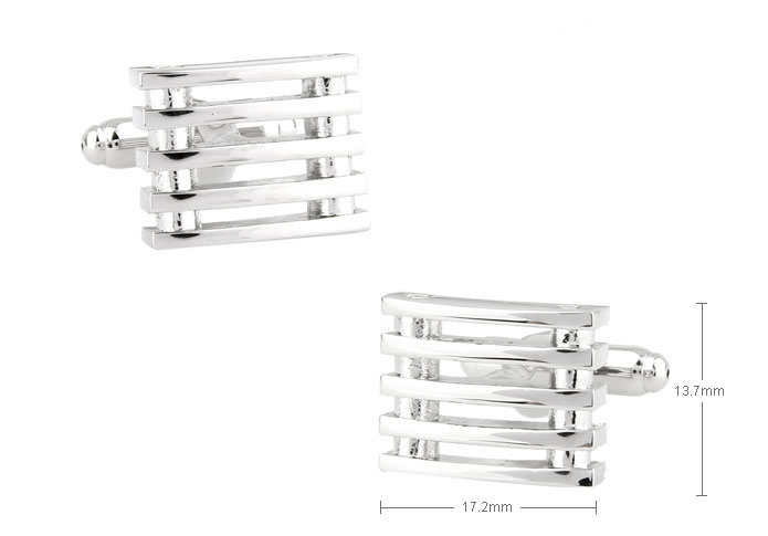 Silver Texture Cufflinks Metal Cufflinks Funny Wholesale & Customized CL671846