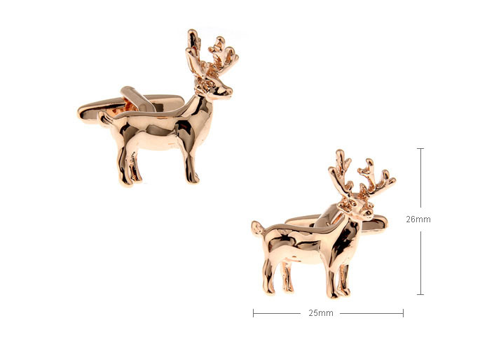Christmas Deer Cufflinks  Bronzed Classic Cufflinks Metal Cufflinks Animal Wholesale & Customized  CL720801