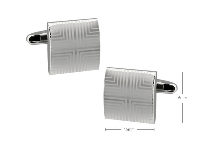 Laser Laser Cufflinks  Silver Texture Cufflinks Metal Cufflinks Funny Wholesale & Customized  CL720814