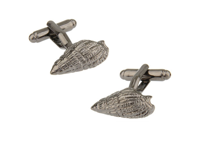 River Snail Cufflinks  Gun Metal Color Cufflinks Metal Cufflinks Animal Wholesale & Customized  CL720822
