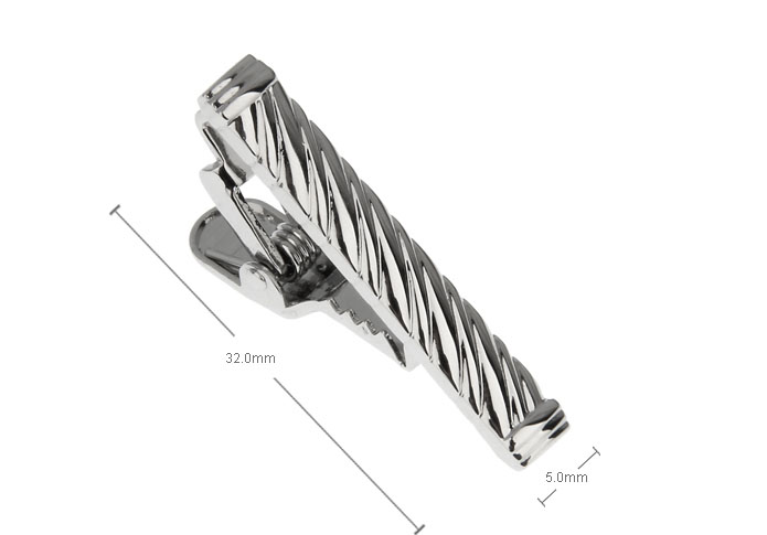  Silver Texture Tie Clips Metal Tie Clips Wholesale & Customized  CL807219