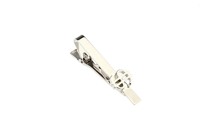 USD DOLLAR Tie Clips  Silver Texture Tie Clips Metal Tie Clips Symbol Wholesale & Customized  CL850773