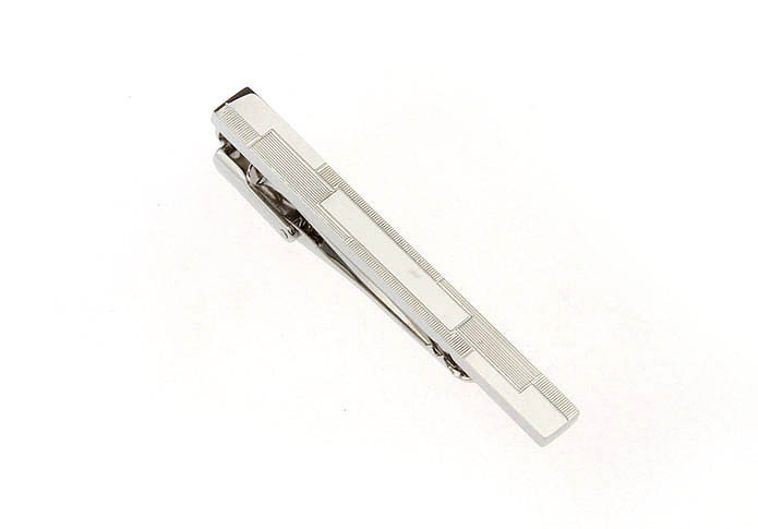  Silver Texture Tie Clips Metal Tie Clips Wholesale & Customized  CL850776