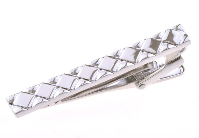  Silver Texture Tie Clips Metal Tie Clips Wholesale & Customized  CL850971