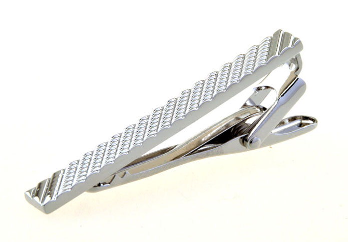  Silver Texture Tie Clips Metal Tie Clips Wholesale & Customized  CL850982