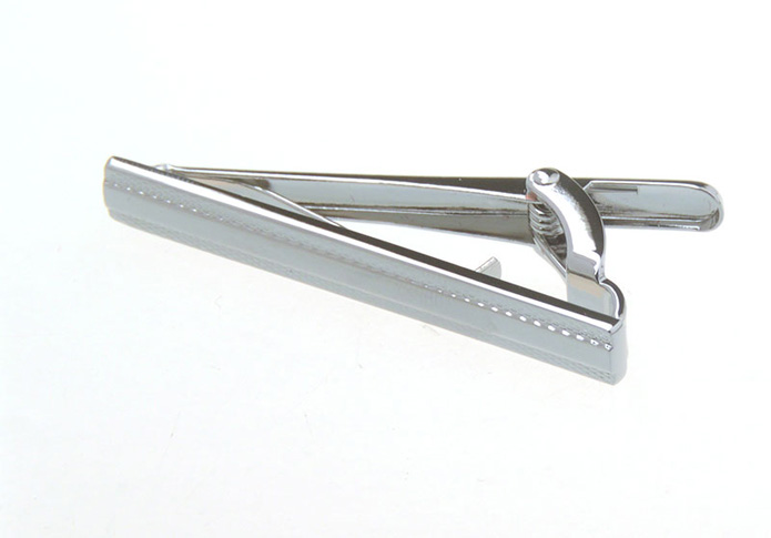 Silver Texture Tie Clips Metal Tie Clips Wholesale & Customized  CL851114
