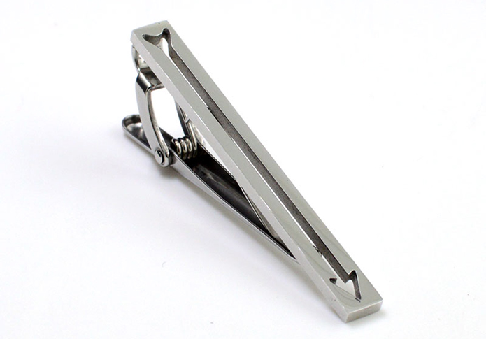 Arrow Tie Clips  Silver Texture Tie Clips Metal Tie Clips Tools Wholesale & Customized  CL851176