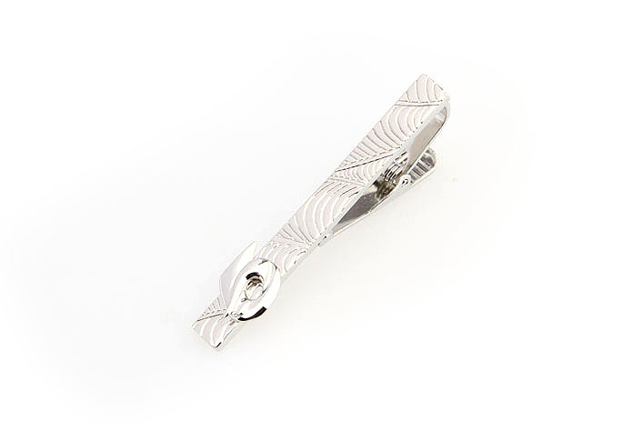  Silver Texture Tie Clips Metal Tie Clips Funny Wholesale & Customized  CL860848