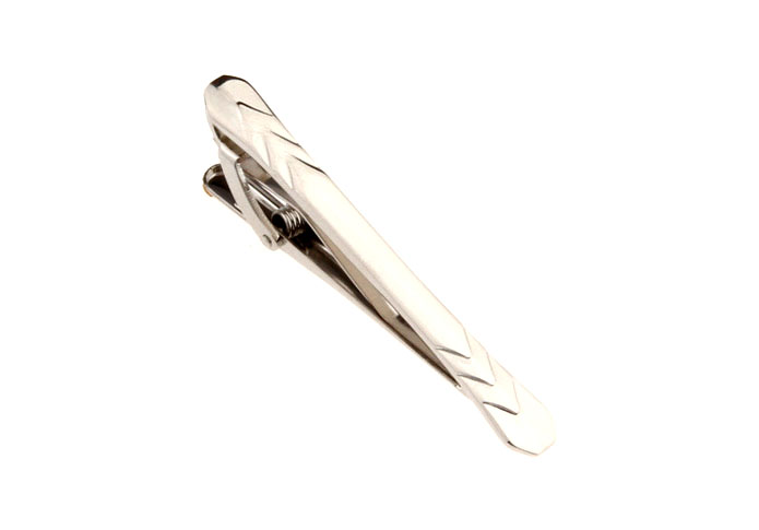  Silver Texture Tie Clips Metal Tie Clips Wholesale & Customized  CL860889
