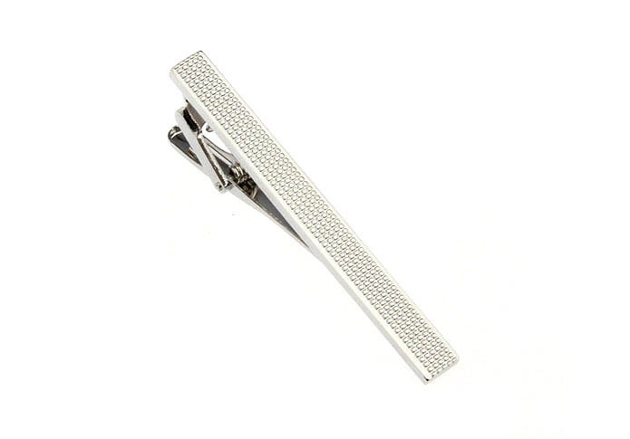  Silver Texture Tie Clips Metal Tie Clips Wholesale & Customized  CL870736