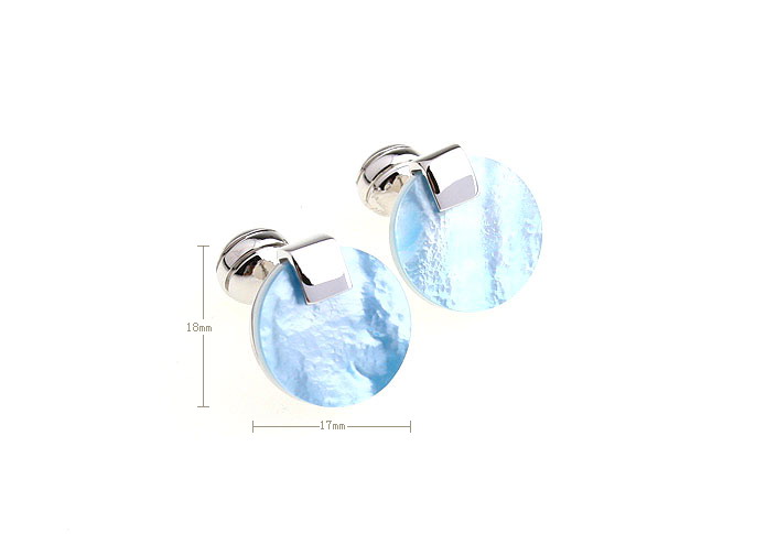  Blue Elegant Cufflinks Shell Cufflinks Wholesale & Customized  CL651113