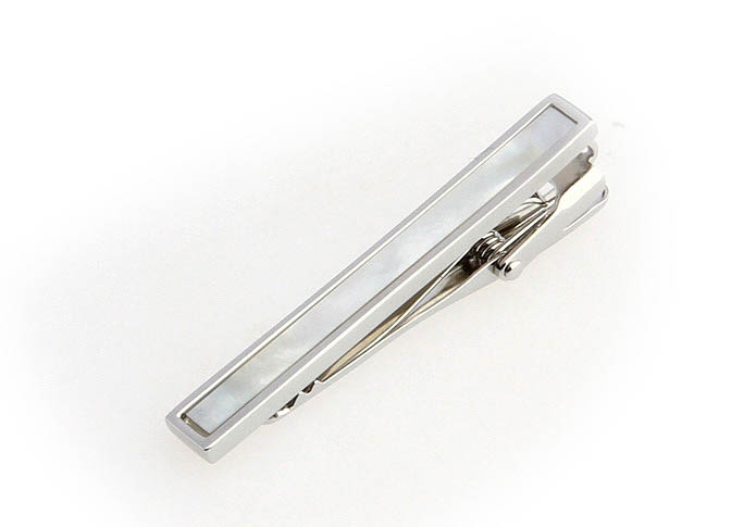  White Purity Tie Clips Shell Tie Clips Wholesale & Customized  CL850718
