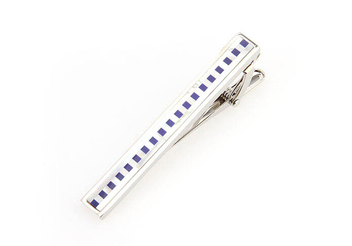  Blue White Tie Clips Shell Tie Clips Wholesale & Customized  CL860724