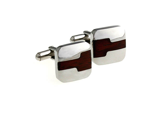  Khaki Dressed Cufflinks Stainless Steel Cufflinks Wholesale & Customized  CL620771