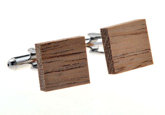  Khaki Dressed Cufflinks Woodcarving Cufflinks Wholesale & Customized  CL655848