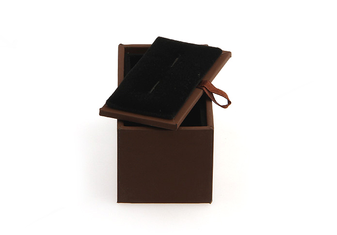 Imitation leather + Plastic Cufflinks Boxes  Khaki Dressed Cufflinks Boxes Cufflinks Boxes Wholesale & Customized  CL210610