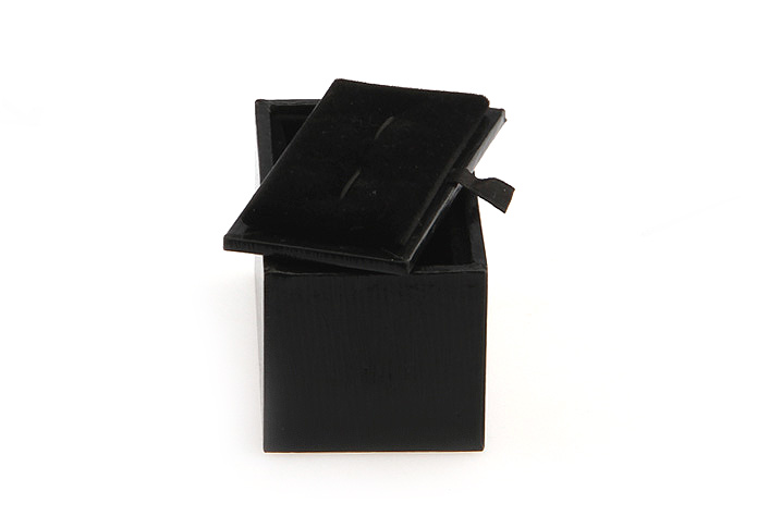 Imitation leather + Plastic Cufflinks Boxes  Black Classic Cufflinks Boxes Cufflinks Boxes Wholesale & Customized  CL210611