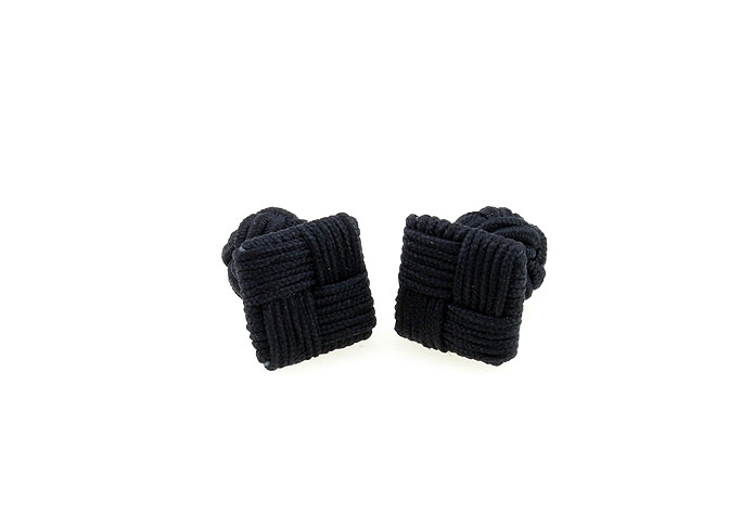  Black Classic Cufflinks Silk Cufflinks Knot Wholesale & Customized  CL640797