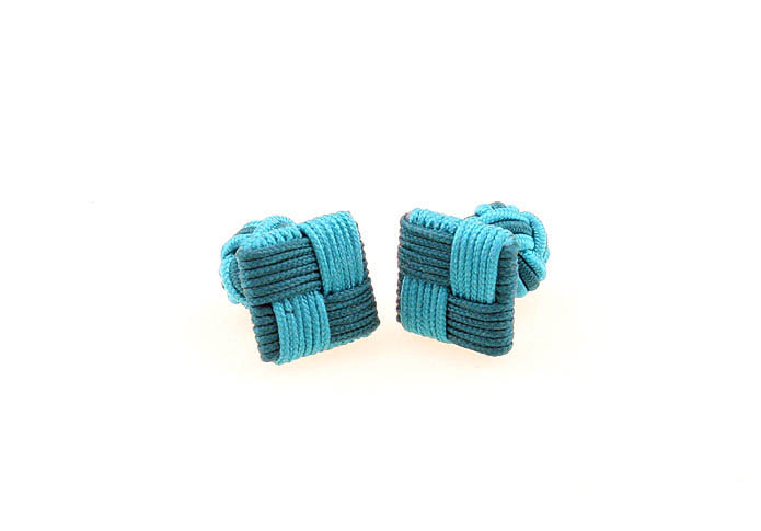  Blue Elegant Cufflinks Silk Cufflinks Knot Wholesale & Customized  CL640803