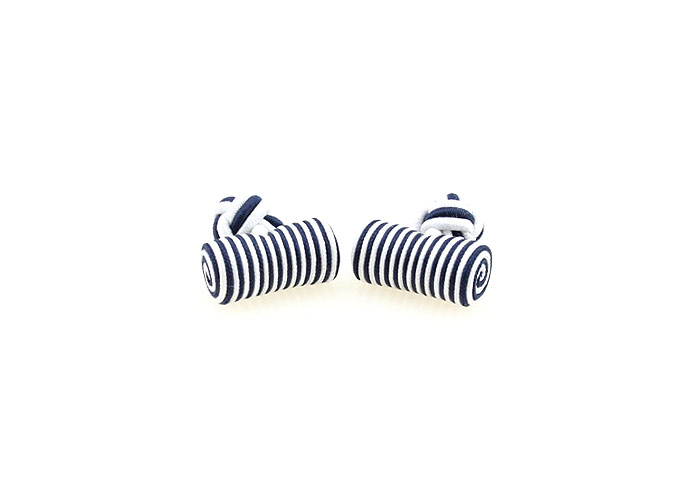  Blue White Cufflinks Silk Cufflinks Knot Wholesale & Customized  CL640853