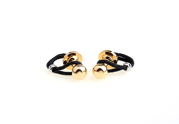Woolen Cufflinks  Gold Luxury Cufflinks Silk Cufflinks Knot Wholesale & Customized  CL651200