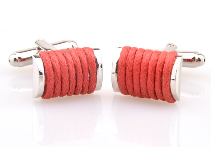 Orange Cheerful Cufflinks Silk Cufflinks Wholesale & Customized CL654769