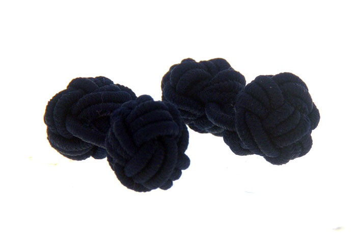  Black Classic Cufflinks Silk Cufflinks Knot Wholesale & Customized  CL656844