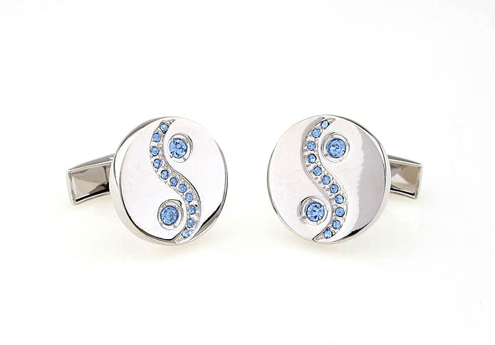  Blue Elegant Cufflinks Crystal Cufflinks Religious and Zen Wholesale & Customized  CL641006