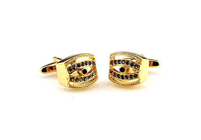  Gold Luxury Cufflinks Crystal Cufflinks Wholesale & Customized  CL641034