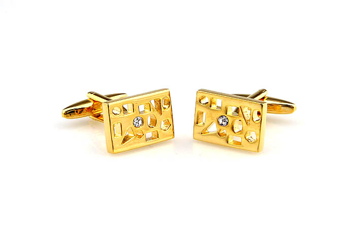  Gold Luxury Cufflinks Crystal Cufflinks Wholesale & Customized  CL641043