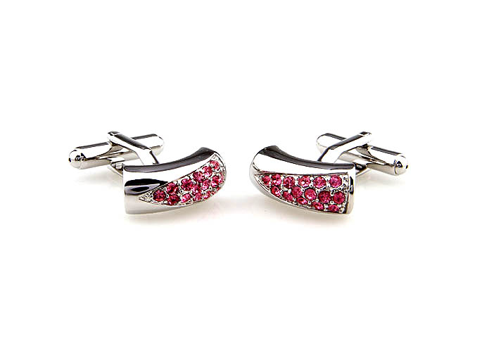  Pink Charm Cufflinks Crystal Cufflinks Wholesale & Customized  CL641047
