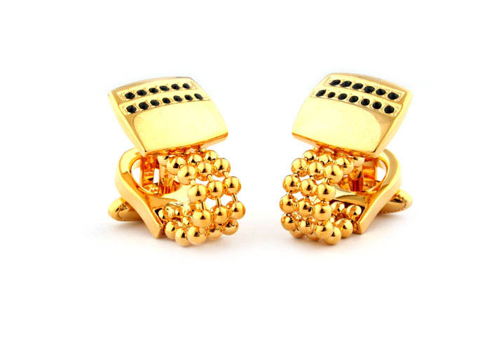 Chain Cufflinks  Gold Luxury Cufflinks Crystal Cufflinks Funny Wholesale & Customized  CL641097