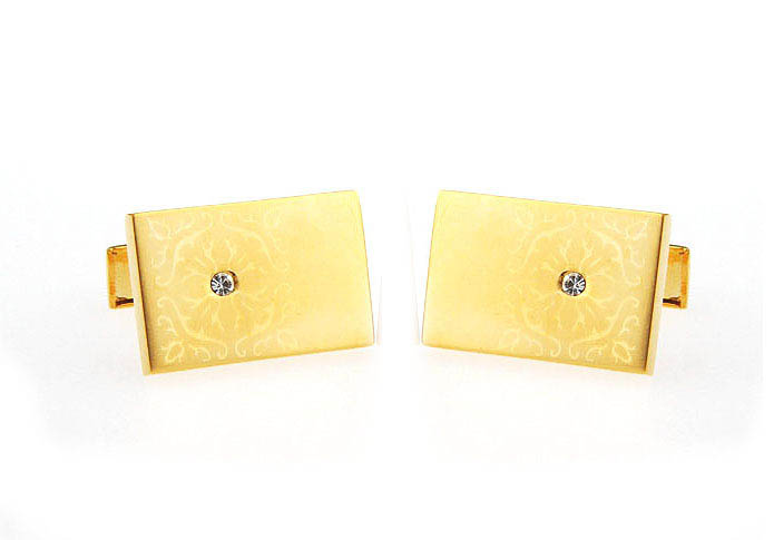  Gold Luxury Cufflinks Crystal Cufflinks Wholesale & Customized  CL641143