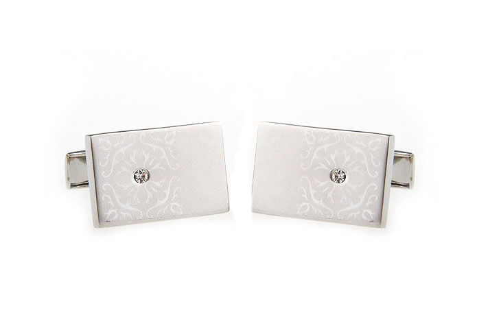  White Purity Cufflinks Crystal Cufflinks Wholesale & Customized  CL641144