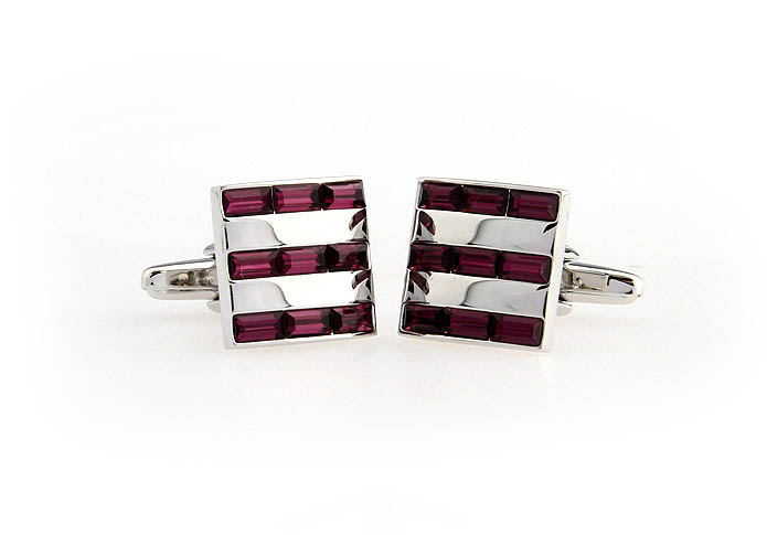  Purple Romantic Cufflinks Crystal Cufflinks Wholesale & Customized  CL652043