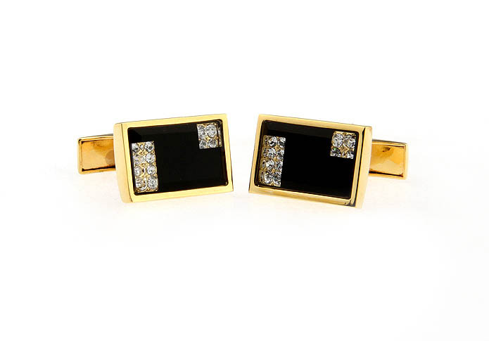  Gold Luxury Cufflinks Crystal Cufflinks Wholesale & Customized  CL652079