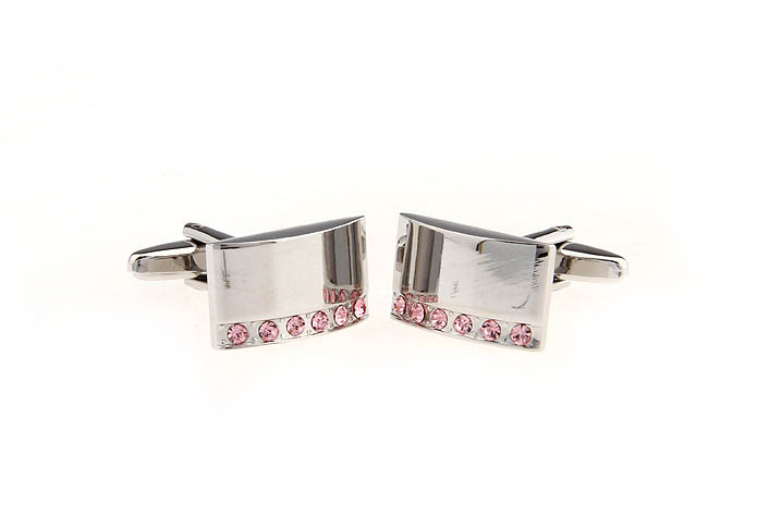  Pink Charm Cufflinks Crystal Cufflinks Wholesale & Customized  CL652200