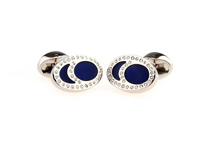  Blue White Cufflinks Crystal Cufflinks Wholesale & Customized  CL652208