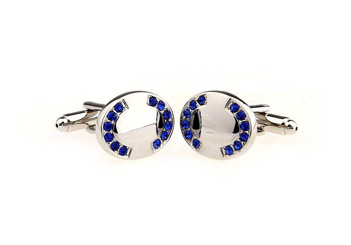 Blue Elegant Cufflinks Crystal Cufflinks Wholesale & Customized  CL652245