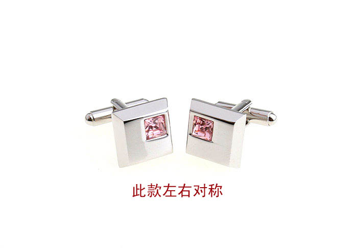  Pink Charm Cufflinks Crystal Cufflinks Wholesale & Customized  CL652325