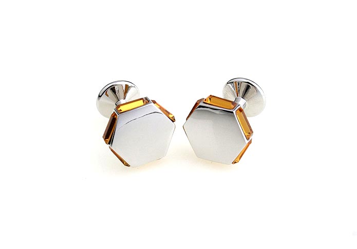  Yellow Lively Cufflinks Crystal Cufflinks Wholesale & Customized  CL652351
